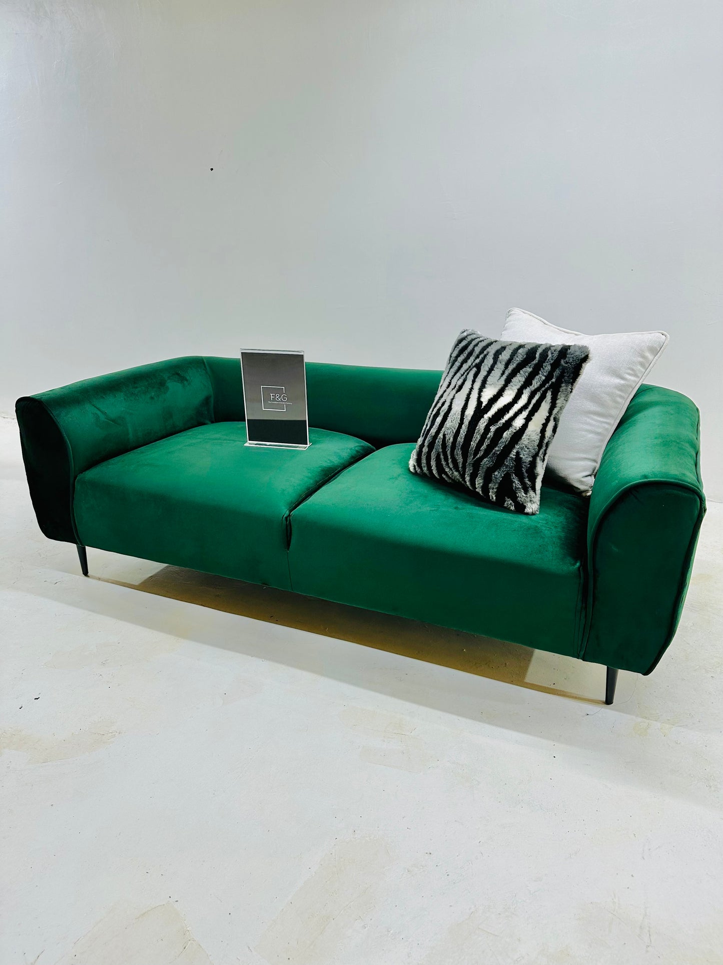 Low Back Couch (Velvet Green)